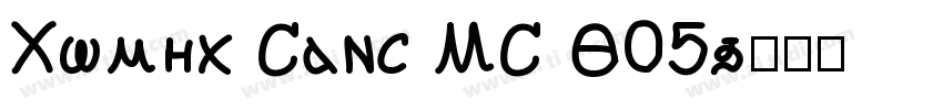 Comic Sans MS W05字体转换